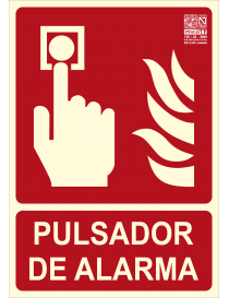 Señal lucha contra incendios PULSADOR DE ALARMA