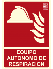 Señal lucha contra incendios EQUIPO AUTÓNOMO DE RESPIRACIÓN