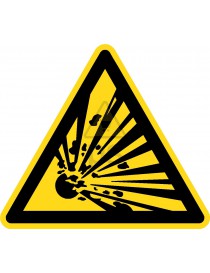 Senyal advertència "RISC D'EXPLOSIÓ"